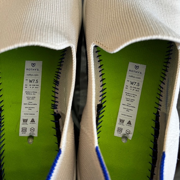 ROTHY’S The Original Sneaker Sand Textile Washable Shoes - Picture 7 of 14